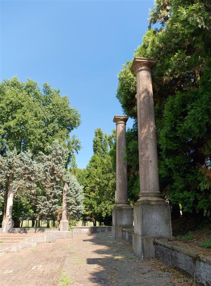 Milan (Italy) - Detail of the rear park of Villa Clerici in Niguarda